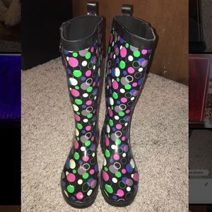 Polka Dot Rain Boots